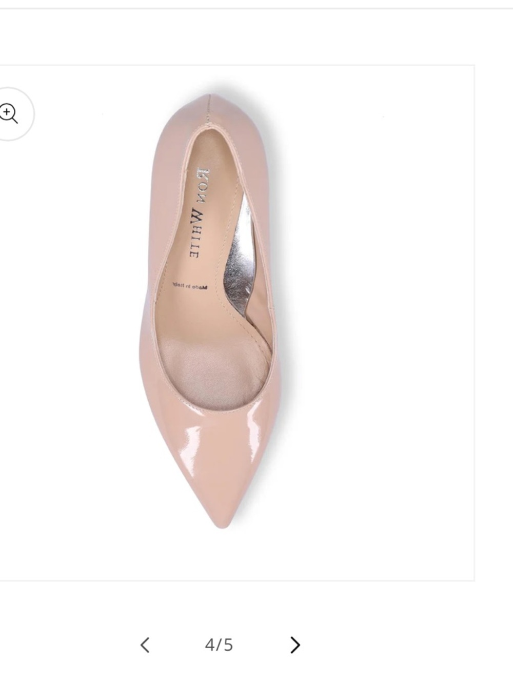 Ron White Cindy Patent Nude Heels Size 38.5/ 8 US Made in Italy. - Picture 5 of 15